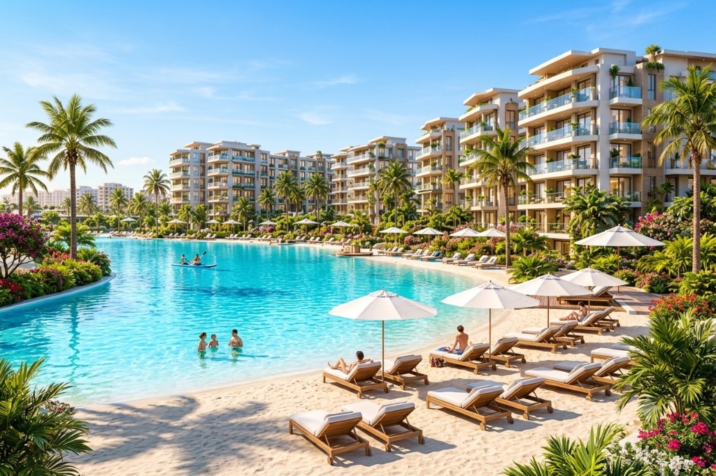 Azizi Venice crystal lagoon and residences in Dubai South